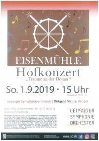 01/09/2019 6. Hofkonzert in der Eisenmühle - Träume an der Donau